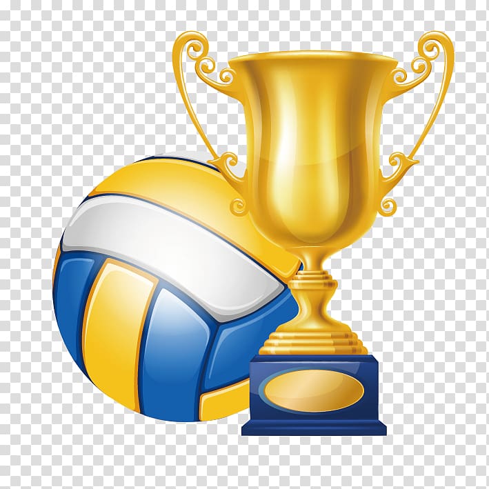 Volleyball Trophy Champion , Volleyball championship trophy transparent background PNG clipart