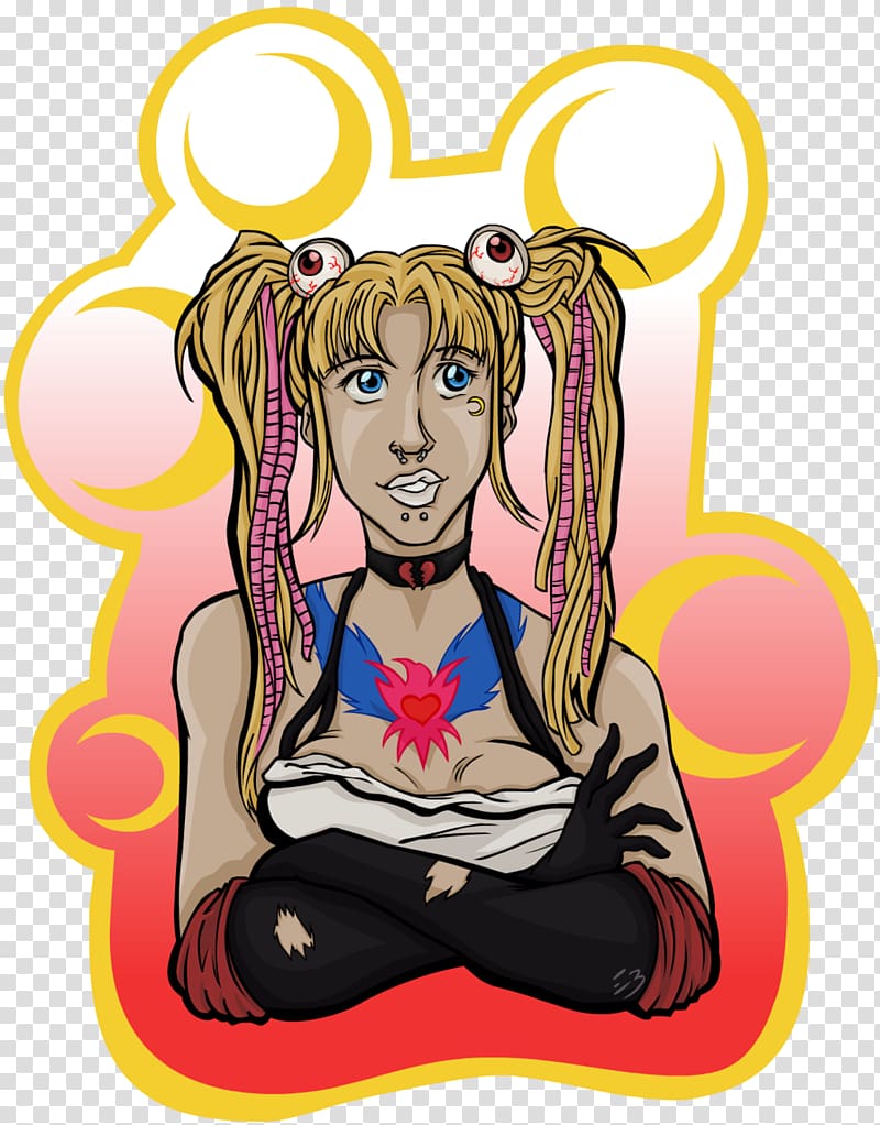 Chibiusa Punk rock Sailor Moon , sailor moon transparent background PNG clipart