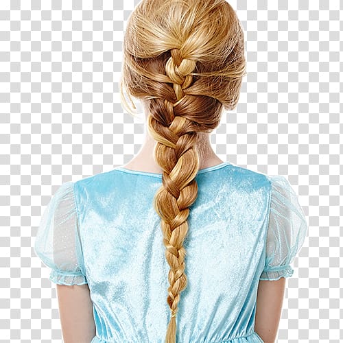 Elsa Anna Hairstyle Braid, elsa transparent background PNG clipart