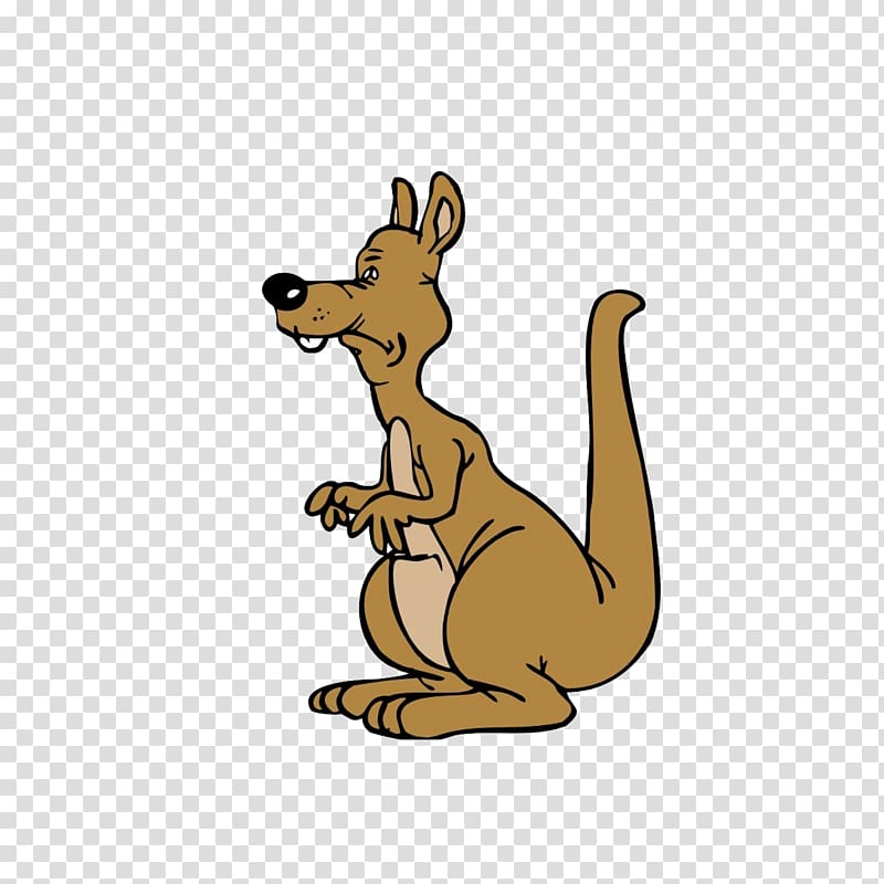 Animation Animated cartoon , An old kangaroo transparent background PNG clipart