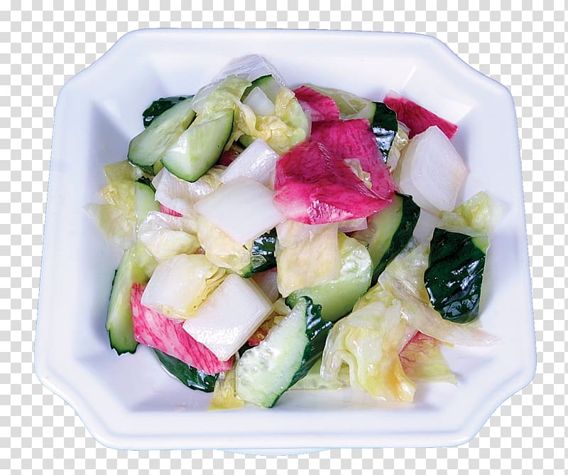 Greek salad Chinese cuisine Vegetarian cuisine Asian cuisine Pickling, Pickled cabbage cucumber transparent background PNG clipart