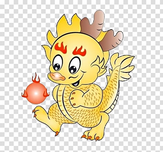 Chinese dragon Chinese zodiac Cartoon, Cute dragons transparent background PNG clipart