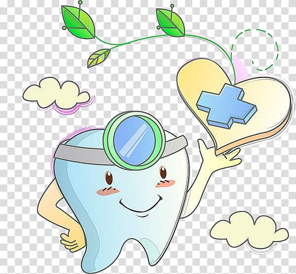 Tooth Drawing Euclidean Animation, Hand painted teeth and plants transparent background PNG clipart