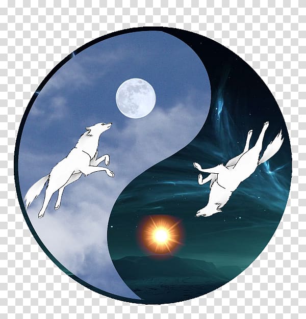 Marine mammal, wolf and moon transparent background PNG clipart