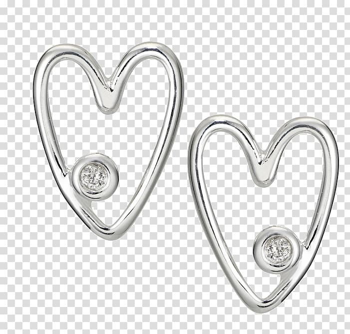Earring Jewellery Silver Bracelet Diamond, loveliness transparent background PNG clipart