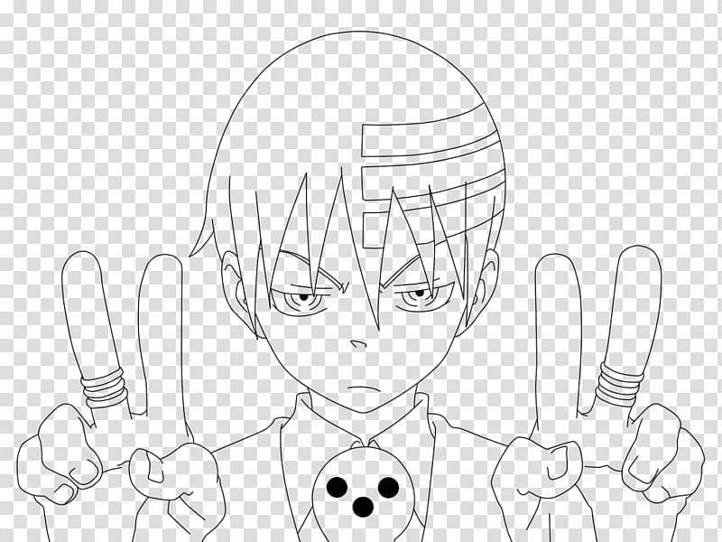 Death the Kid Soul Eater Art Sketch, soul eater transparent background PNG clipart