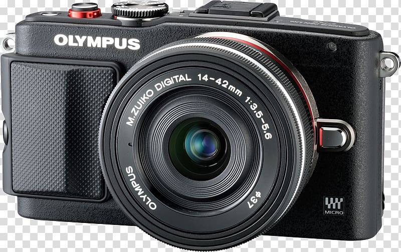 Olympus PEN E-PL6 Olympus PEN E-PL7 Olympus PEN E-PL5 Olympus PEN-F Olympus OM-D E-M5, camera lens transparent background PNG clipart