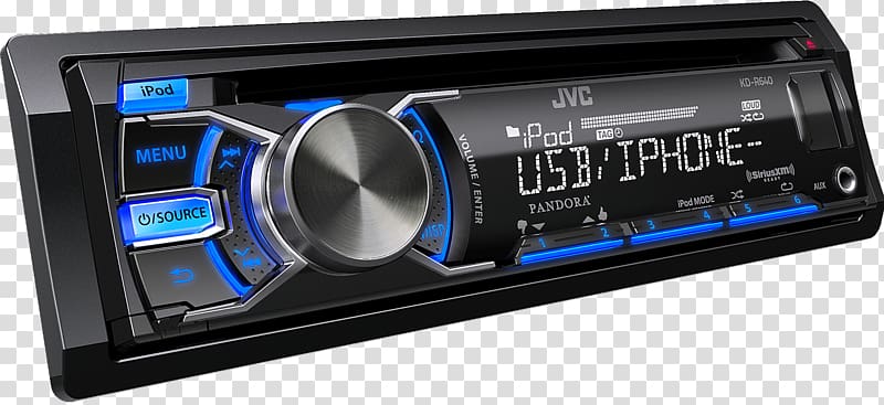 Car Vehicle audio Compact disc JVC Radio receiver, car transparent background PNG clipart