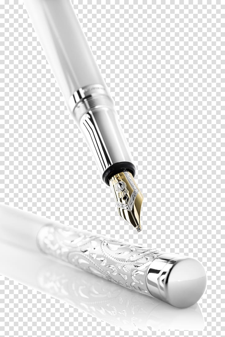 Ballpoint pen Fountain pen Sterling silver Jewellery, lacquer transparent background PNG clipart