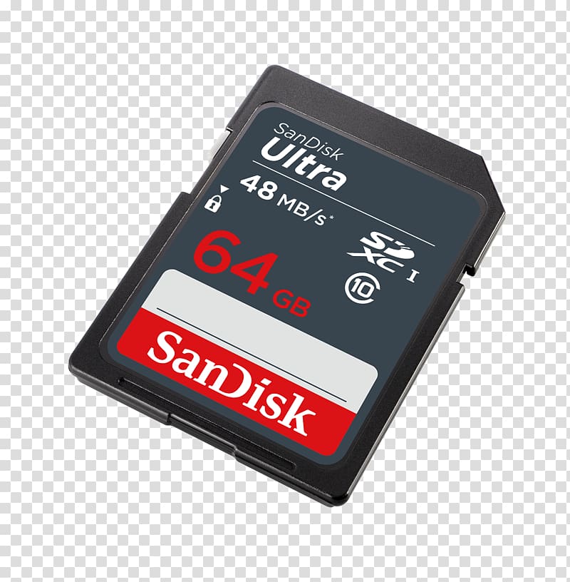 Secure Digital Flash Memory Cards SanDisk Standard SDHC Memory Card Computer data storage, Camera transparent background PNG clipart