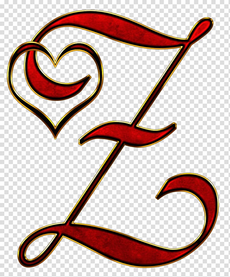 red and black letter z illustration, Valentine Captital Letter Z transparent background PNG clipart
