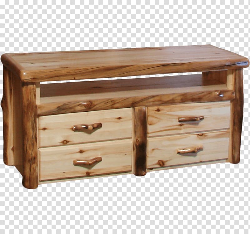 Drawer Table Rustic furniture Log furniture, table transparent background PNG clipart