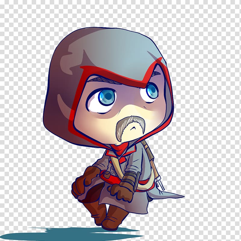 Assassin\'s Creed Rogue Assassin\'s Creed: Origins Ezio Auditore Chibi, assassins creed unity transparent background PNG clipart