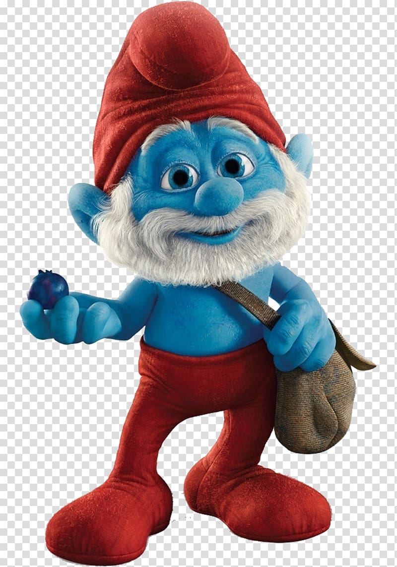 Papa Smurf Smurfette Gargamel Brainy Smurf Baby Smurf, the smurfs transparent background PNG clipart