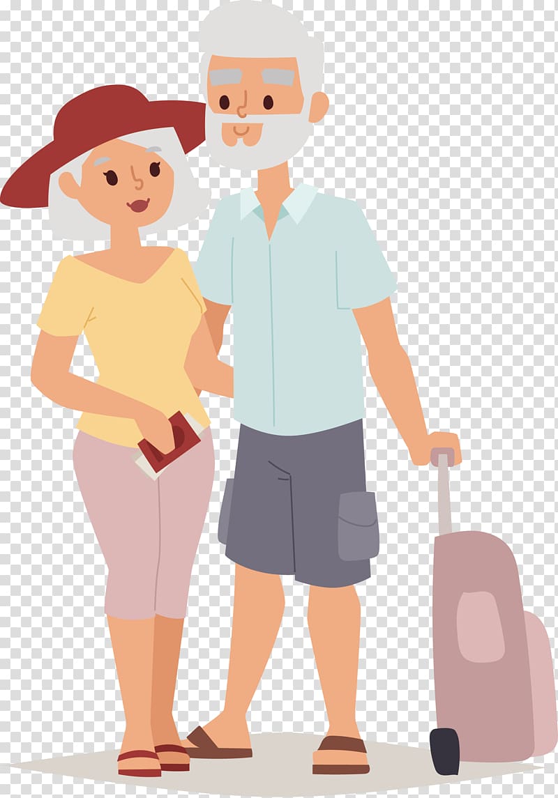 ub3d9uc591uad6duc81cuad00uad11(uc8fc) Travel , old couple transparent background PNG clipart