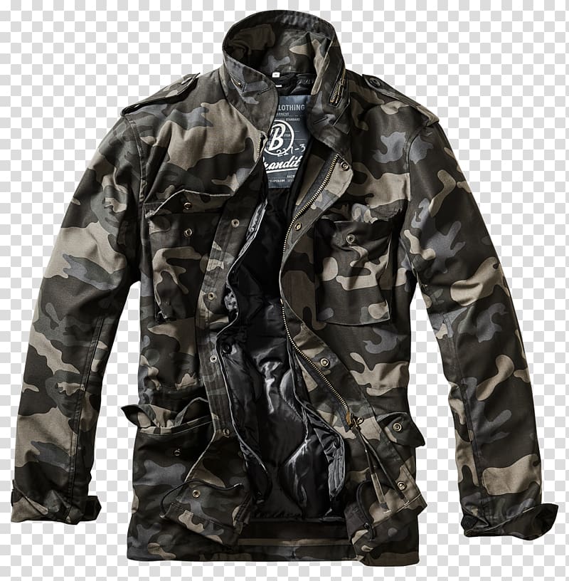 M-1965 field jacket Feldjacke Overcoat Camouflage, jacket transparent background PNG clipart