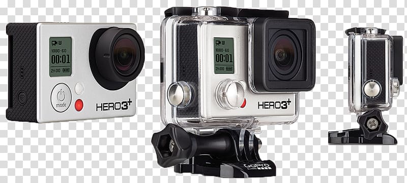 GoPro HERO3 White Edition GoPro HERO3 Silver Edition GoPro HERO3+ Black Edition GoPro HERO3 Black Edition, GoPro transparent background PNG clipart
