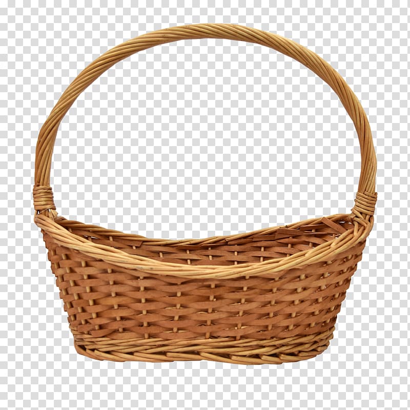 Basket Wicker Handle The Beadery Box, Basket transparent background PNG clipart