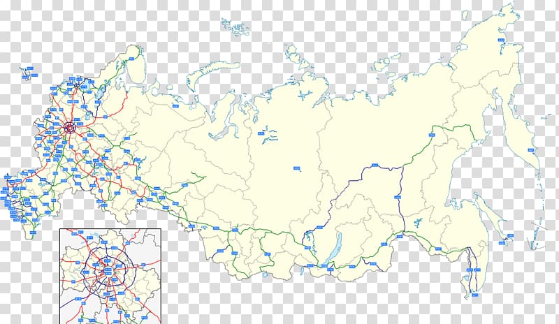 Russian federal highways Controlled-access highway Map Road, Russia transparent background PNG clipart