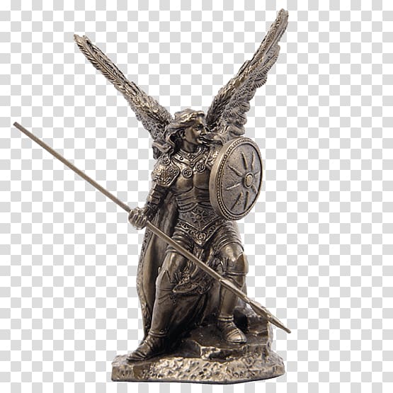 Michael Raphael Statue Sculpture Figurine, angel transparent background PNG clipart