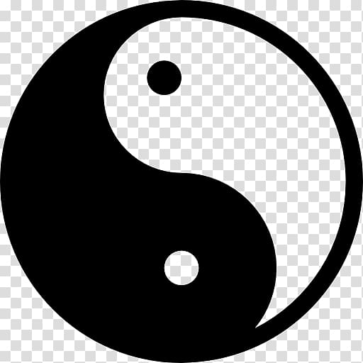 Yin and yang Stencil Tai chi Symbol, symbol transparent background PNG clipart