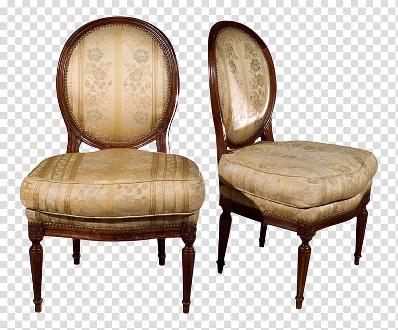 Chair Louis XVI style Upholstery France Furniture, mahogany chair transparent background PNG clipart