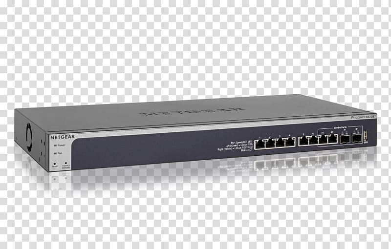10 Gigabit Ethernet Network switch Netgear Small form-factor pluggable transceiver, 10gbaset transparent background PNG clipart