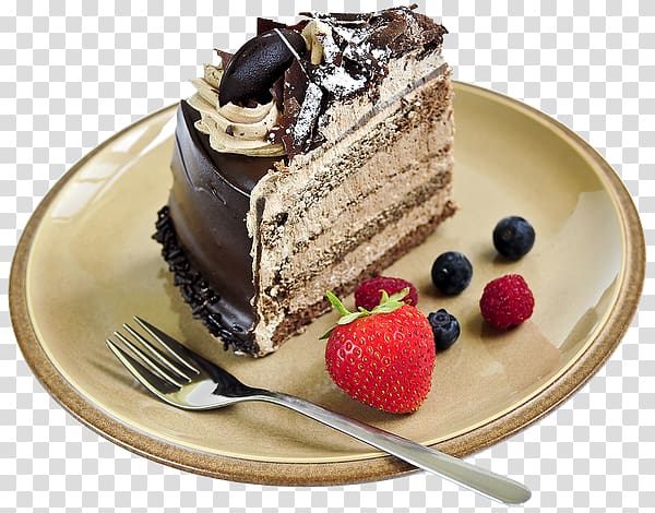 Chocolate cake Torte Fruitcake Mousse Semifreddo, chocolate cake transparent background PNG clipart