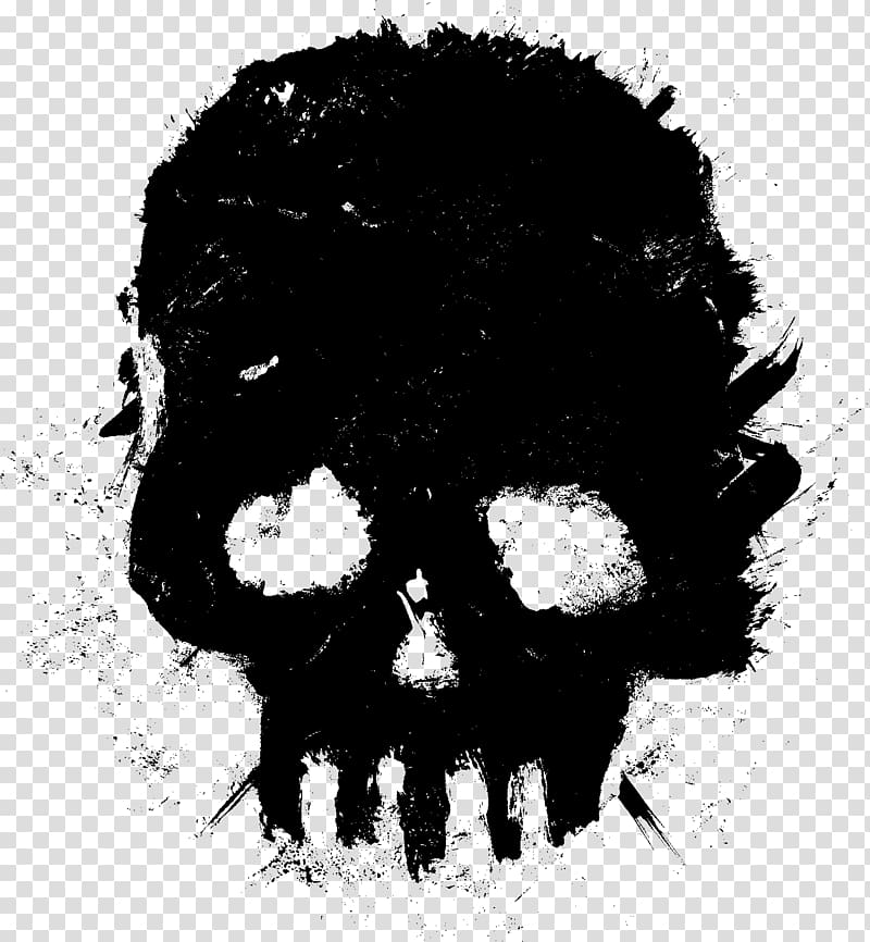 Skull Drawing, Beard transparent background PNG clipart