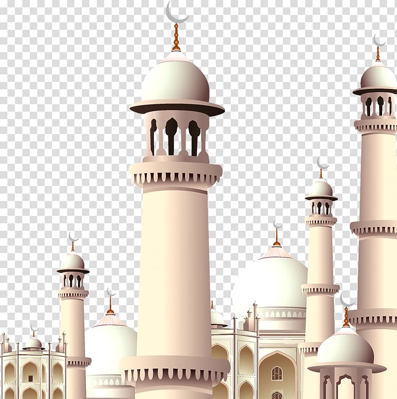 white mosque , Islam Architecture Ramadan, castle transparent background PNG clipart