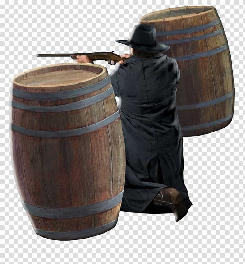 American frontier Cowboy, Wine barrel transparent background PNG clipart