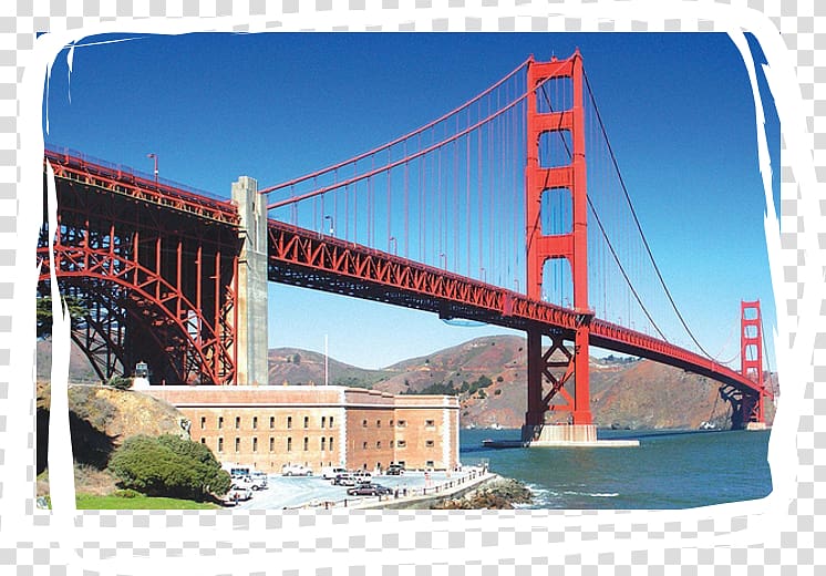 Golden Gate Bridge Fort Point, San Francisco Alcatraz Island Suspension bridge, jembatan transparent background PNG clipart