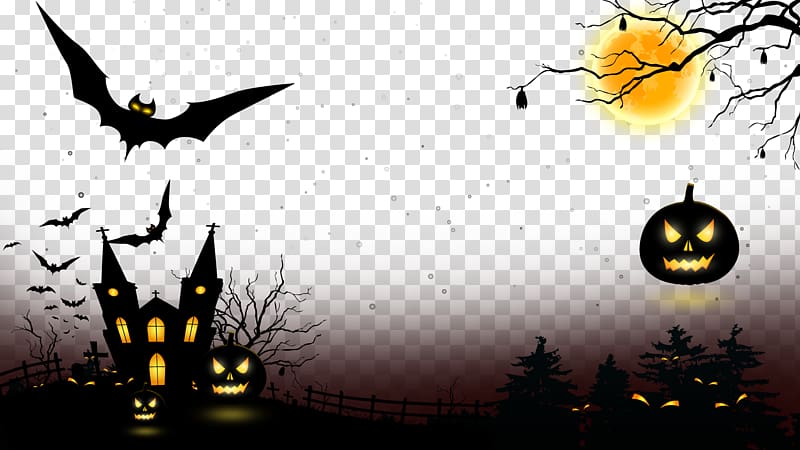 Halloween poster, Halloween Computer file, Halloween posters background transparent background PNG clipart