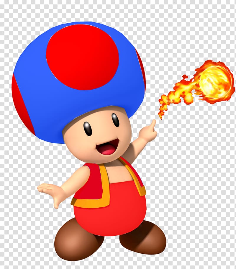 Toad Super Mario Bros. Luigi, blue fire transparent background PNG clipart