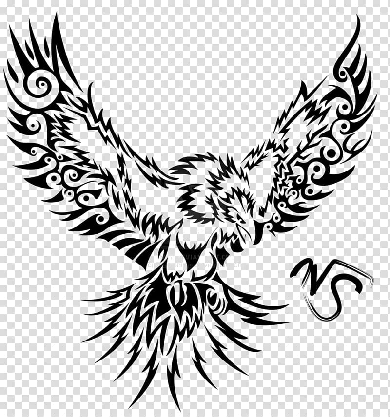 Phoenix Tattoo Art Drawing, Phoenix transparent background PNG clipart