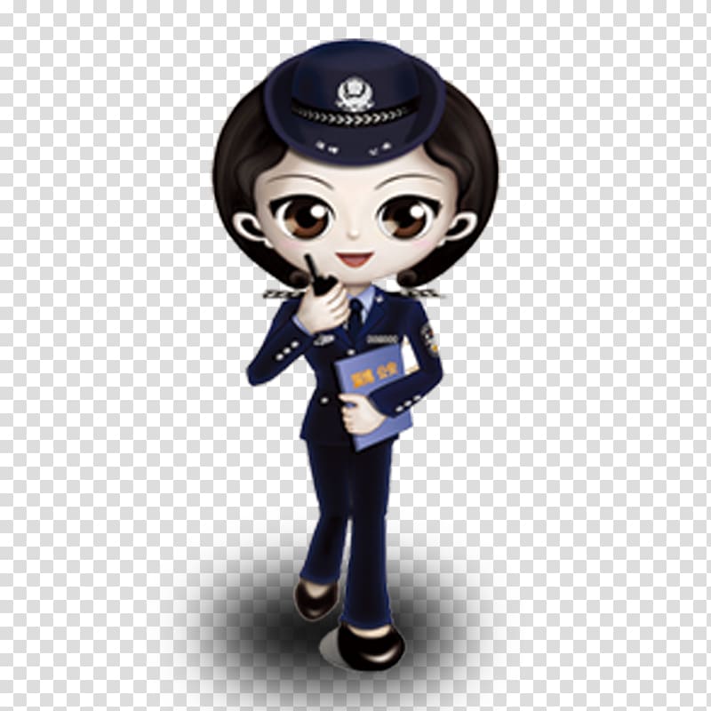 Police officer Cartoon u0e01u0e32u0e23u0e4cu0e15u0e39u0e19u0e0du0e35u0e48u0e1bu0e38u0e48u0e19 Internet police, Female police elements transparent background PNG clipart