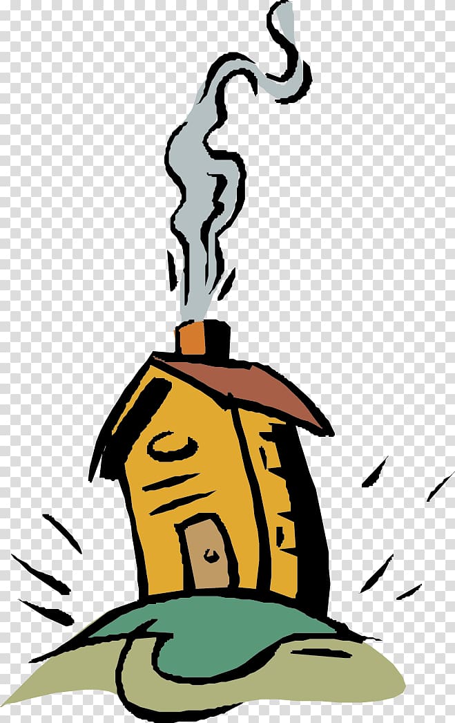 Smoke Cartoon , House building transparent background PNG clipart