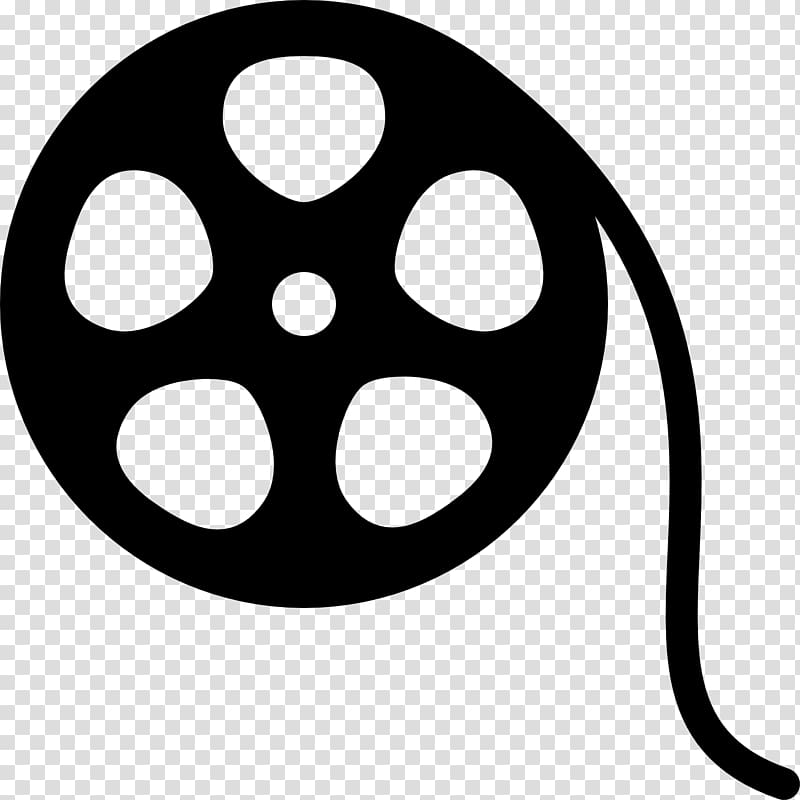 movie reel clipart black and white