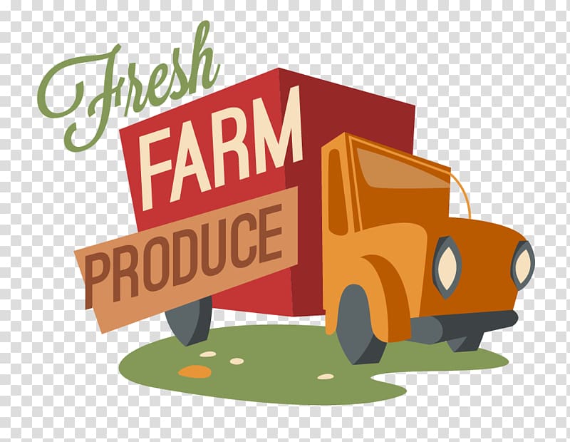 Farm Agriculture Logo Live, Playful farm truck material transparent background PNG clipart
