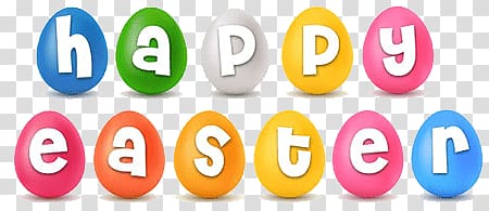 Happy Easter artwork, Happy Easter Egg Banner transparent background PNG clipart