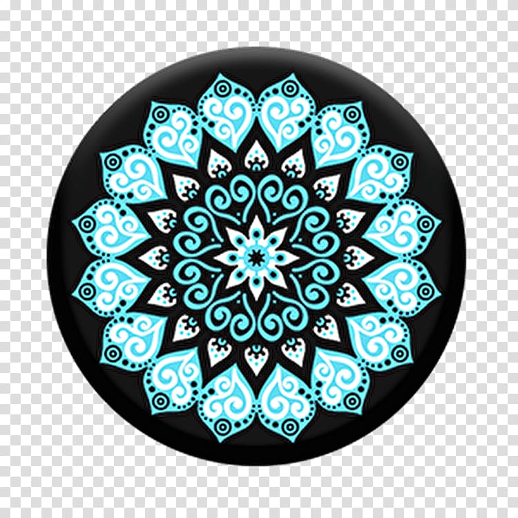 PopSockets Grip Stand Mandala Mobile Phones Amazon.com, watercolor mandala transparent background PNG clipart