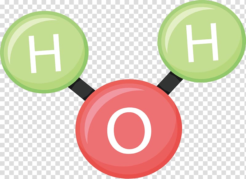 Molecule Water Chemical structure, Water molecule structure transparent background PNG clipart