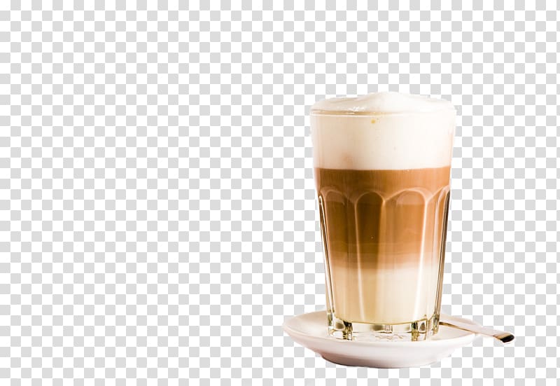 White coffee Latte macchiato Tea, Big cup of hot milk tea transparent background PNG clipart