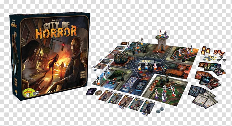 Board game 7 Wonders Horror fiction, scary town transparent background PNG clipart