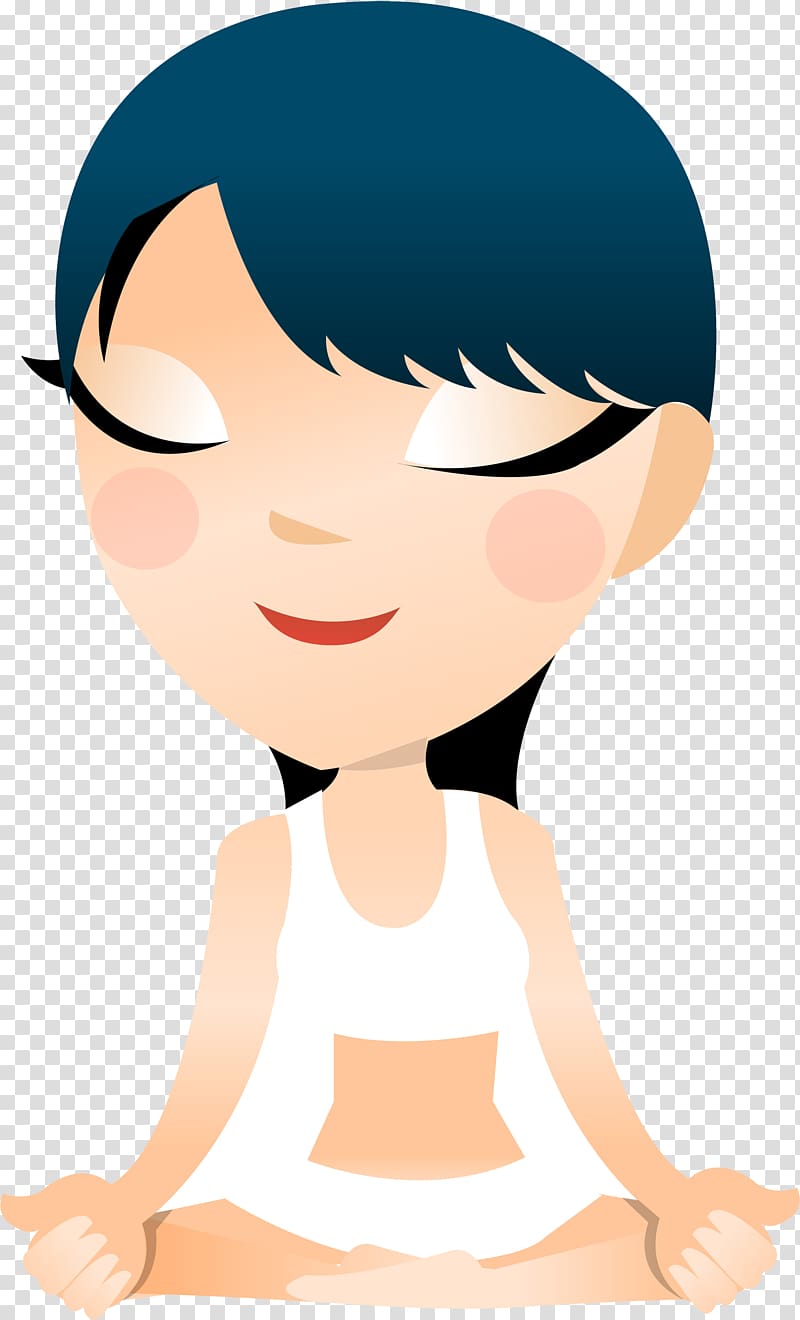 , Cartoon girl makeup transparent background PNG clipart