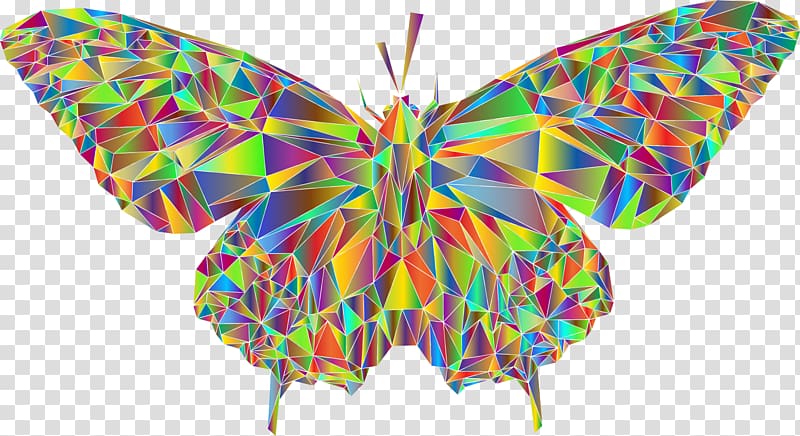 Butterfly Computer Icons Low poly, low poly transparent background PNG clipart