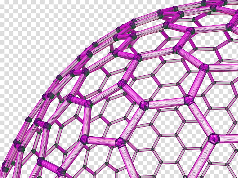 Buckminsterfullerene Molecule Drawing Illustration, Biomolecular technology transparent background PNG clipart