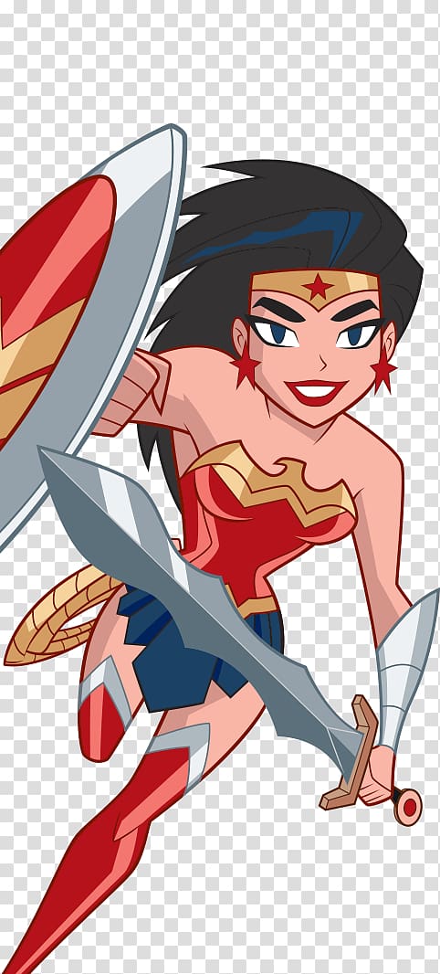 Wonder Woman Justice League Superhero Batman DC Comics, justice league heroes transparent background PNG clipart