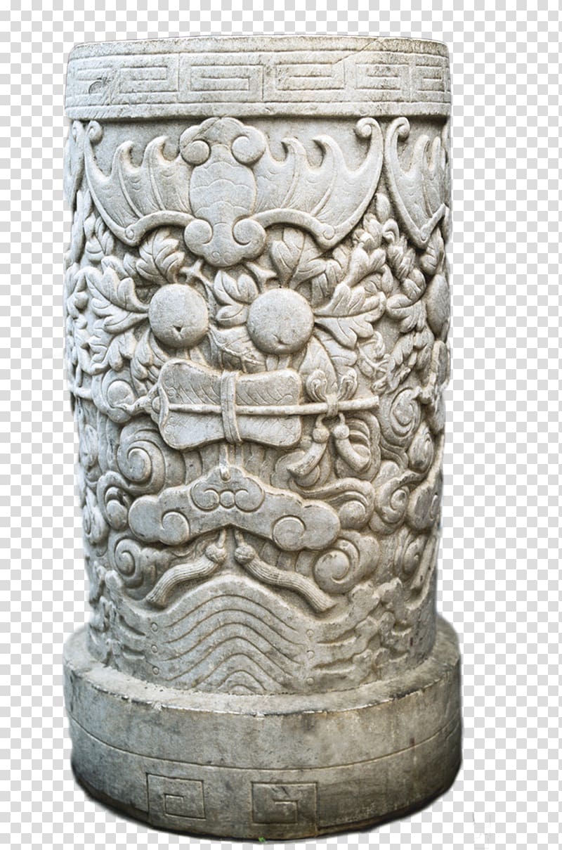 Shizhu Tujia Autonomous County Stone carving Shidun Sculpture Column, Chinese wind dragon stone pier transparent background PNG clipart
