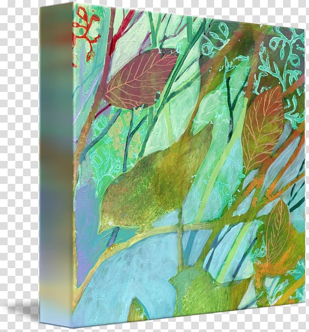 Gallery wrap Ecosystem Feather Fauna Canvas, forest leaves transparent background PNG clipart